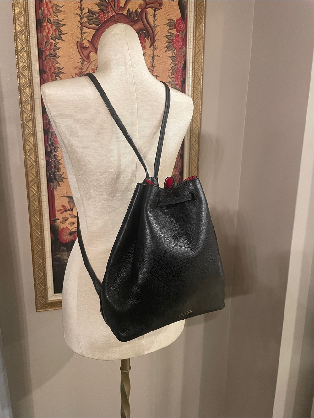Kate Spade Saturday Leather Drawstring Backpack - Picture 6 of 10